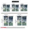 2pcs 2D flat printing Window Treatment Curtains Horse Rainbow Storms Polyester Without Electricity 0 Perfect for Decorations