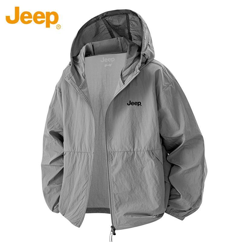 JEEP Men's Ice Silk UPF100+ Sun Protection Quick-Dry Hoodie