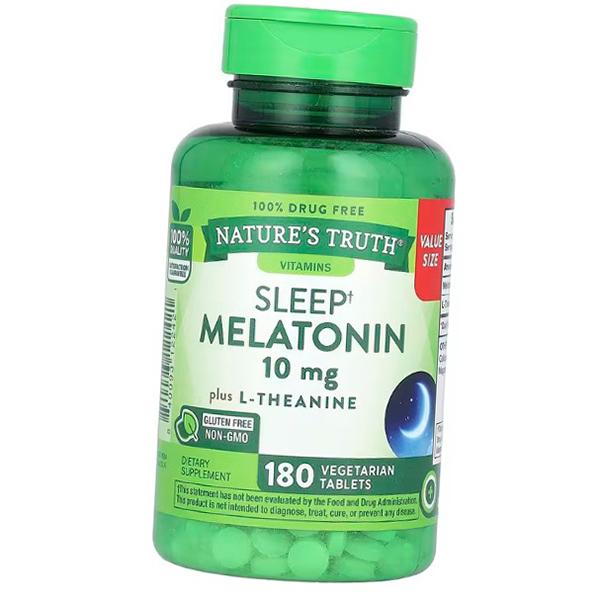 

Melatonin plus L-Theanine, Melatonin Plus L-Theanine, Nature s Truth 180 vegtabs (72509009) 180vtab