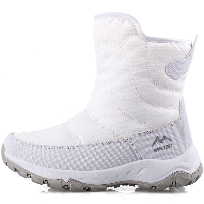 Men Boots Winter Waterproof Snow Boots Unisex High Top Keep Warm Plus Outdoor  Ankle Boots Women's Cotton Casual Sneakers
