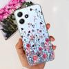 Cute Flower Cat Painted Case For Xiaomi Redmi 12 5G 2023 Soft Silicone TPU Back Cover For Redmi12 5G Global Phone Bumper