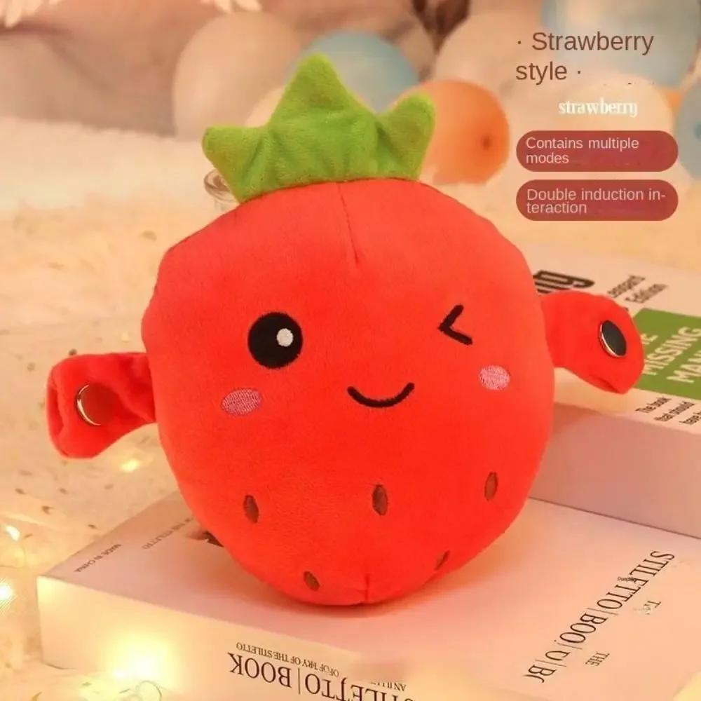 Bambola di Peluche Interattiva Musicale Ritmica Peculiare Banana Frutta Giocattolo a Induzione Coltivare la Capacità di Percezione Musicale