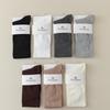 Breathable Pile Socks, Spring and Summer Thin Cotton Knee-length Socks, Mid-calf Socks, Long Women's Socks, Solid-colored High Socks, Women's Socks