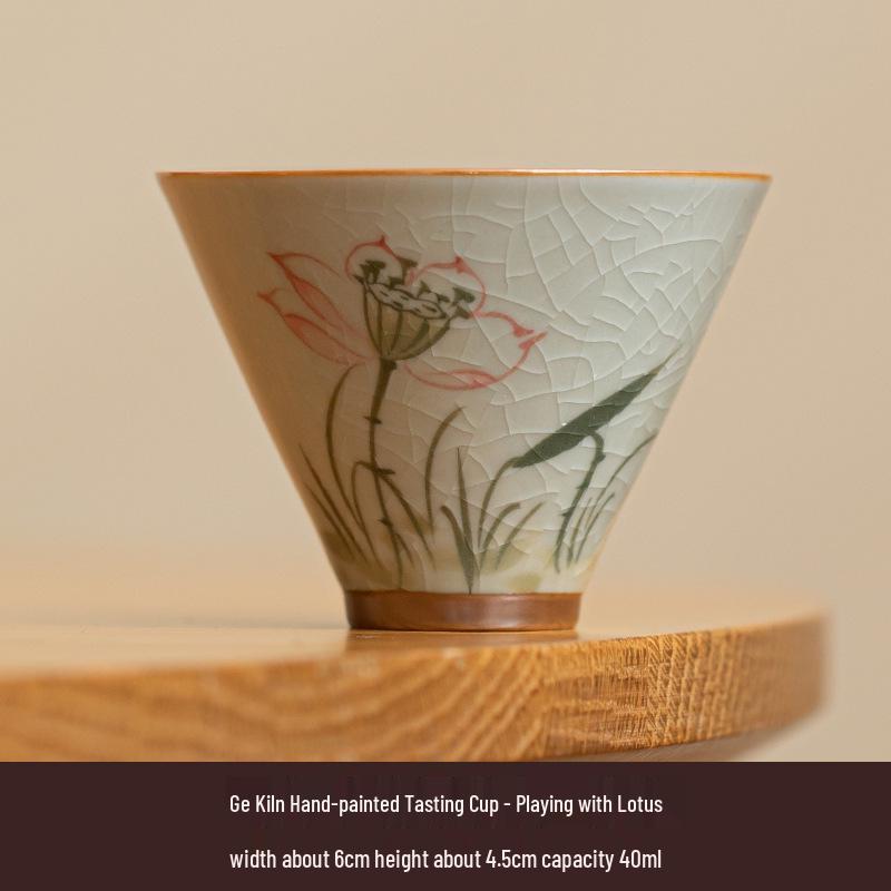 Portable Hand-Painted Travel Tea Set with One Pot and Four Cups – Perfect Business Gift