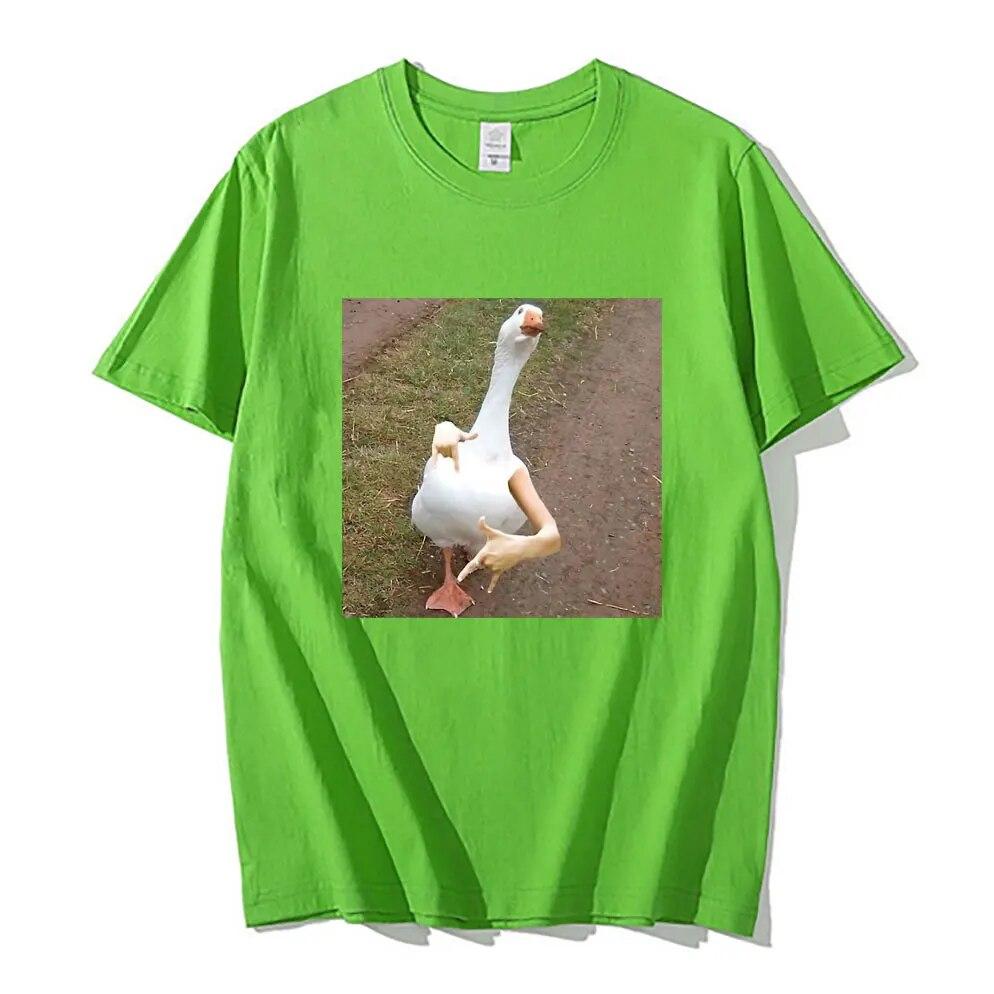 Swagged Out Goose Grafické tričko Legrační Unisex tričko Unisex Bavlna Trička Unisex Ženy Móda Ležérní Nadměrná trička s krátkým rukávem
