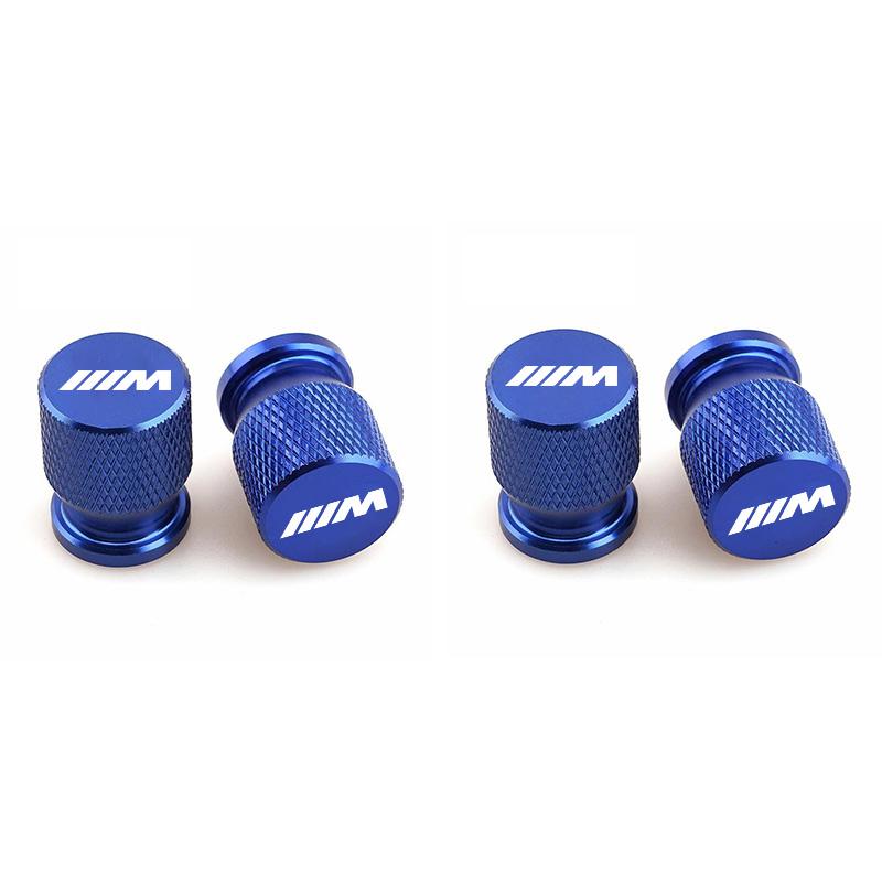 4Pcs Aluminum Car Wheel Valve Caps Tire Stem Dustproof Cover for BMW M Sports E36 E39 E46 E60 E90 E90 F10 F30 G20 G21 G30 F15 X5 DF7