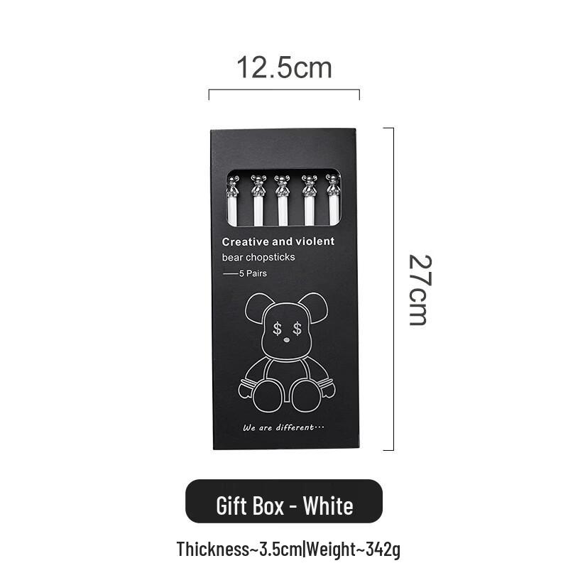 

Cute Bear Ceramic Chopsticks Gift Set