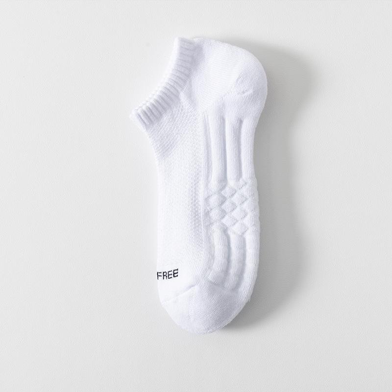 

Мужские баскетбольные носки до середины икры: Хлопок, Плотная махровая ткань, Влагоотводящая, Амортизирующая массажная подошва для бега Regular One Size (38-43)