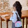 Single-shoulder Bag, Cartoonish and Cute Rainbow Heart-shaped Children's Crossbody Bag, Children's Bag