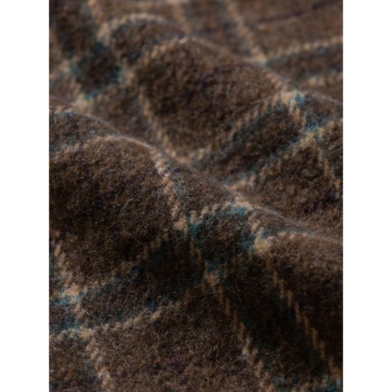 Autumn and Winter Brushed Woolen Gingham Men's Clothing Long Sleeve Shirt Coat Japanese-Style Retro Men Casual Shirt Thickened New