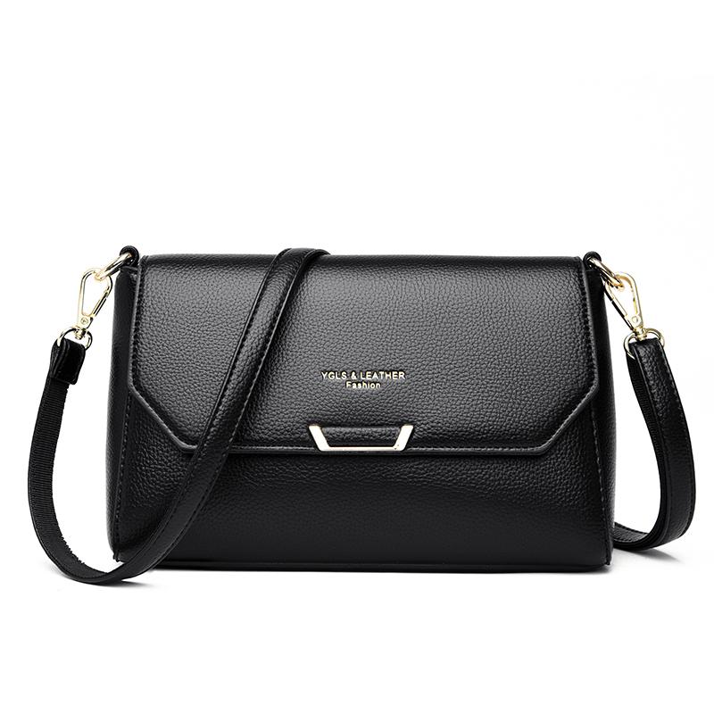 

Мягкая кожаная сумка через плечо для женщин, вместительные женские сумки-мессенджеры
