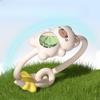 Kawaii Animal Shaped Essential Oil Diffuser Bracelet, Plant Extract Mosquito Repellent Wristband For Kids And Adults Outdoor