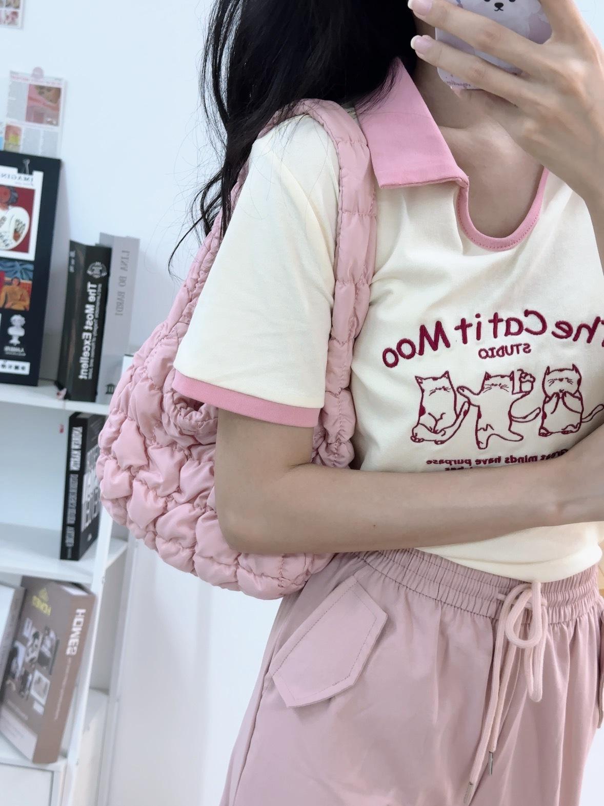 

Autumn and winter Korean version of the new bag, women s cloud pleated bag, personalized versatile, portable dumpling bag, commuting to work small bag розовый