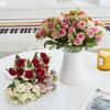 1/5pcs Artificial Flowers Silk Roses Wedding Bridal Bouquet Home Room Table Outdoor Garden Scrapbook DIY Gift Decoration Hotsale