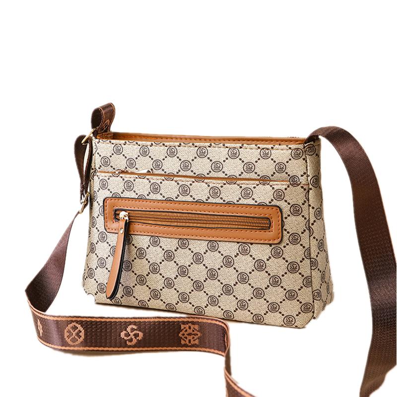 Vysoce kvalitní dámské velké kožené tašky přes rameno se širokým popruhem, ženská crossbody taška