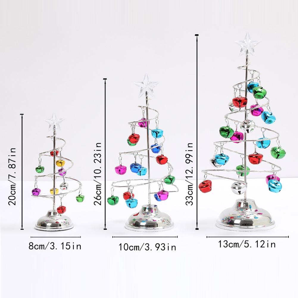 Crystal Star Christmas Tree LED Lights Battery Operated Desk Table Lamp Decorative Iron Tree for Living Room Bedroom