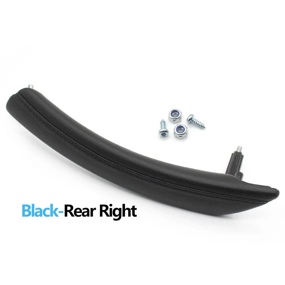 1x Passenger Door Interior Pull Handle Leather Cap Assembly for BMW 5 E60 06-10