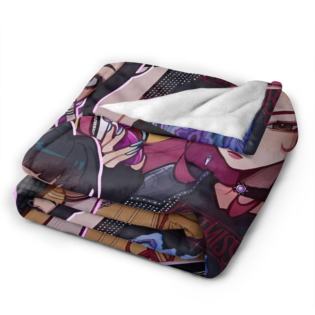 KPop Demon Hunters Korean Girls Plush Blanket Kids  Flannel Throw Blanket For Bedroom Super Soft Custom Quality Bedspread