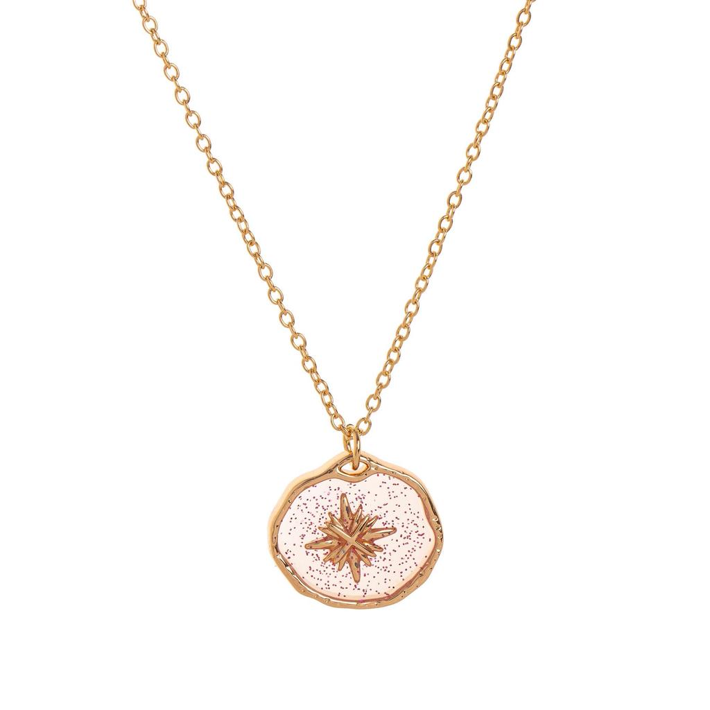 Trendy Sun Moon Star Heart Pendant Necklace In 18k Electroplated Copper