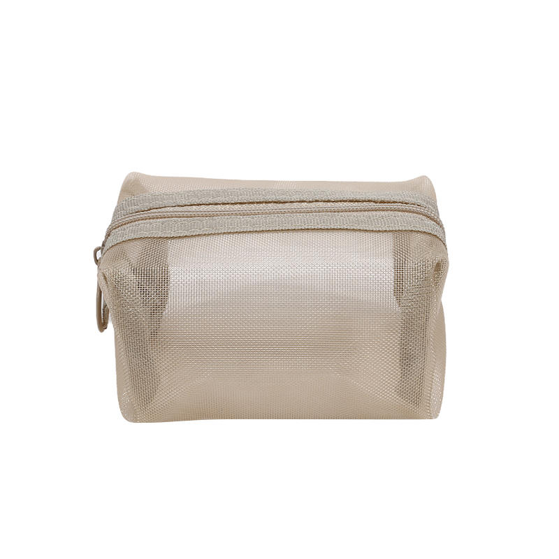 Colorful Mesh Storage Bag Mini Portable Carry On Lipstick Change Bags Headphone Data Cable Zipper Storage Boxes