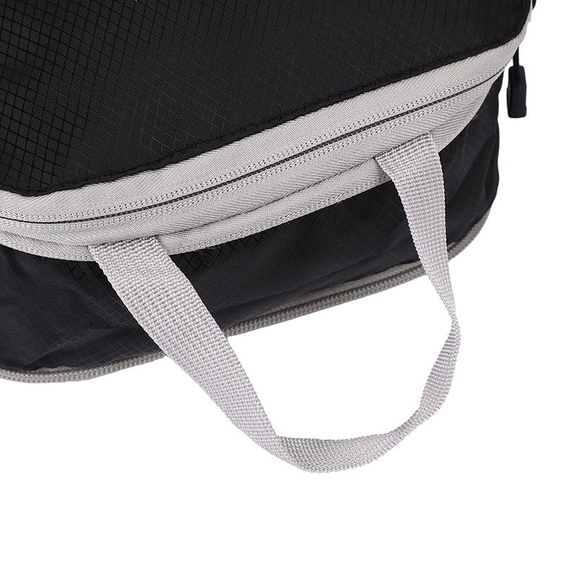Three-Piece Travel Compression Bag Set: Digital Wash Kit, Makeup Organizer, Clothes & Shoes Storage