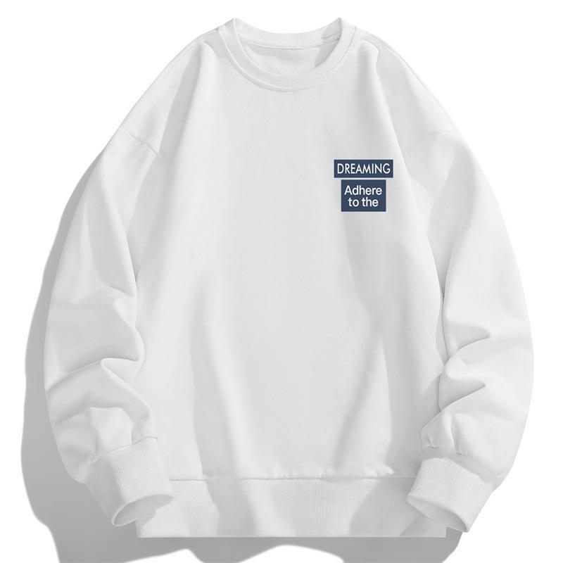 

Футболка с длинными рукавами на осень и весну, мужская рубашка-свитер, мужской свитер с круглым вырезом, мужской свитер M