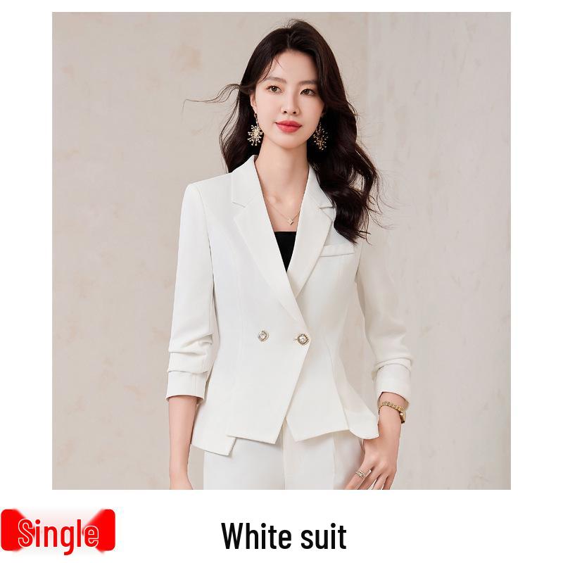 Women's Professional Spring/Autumn Suit Set: Elegant Host & Formal Wear for Salon or Work