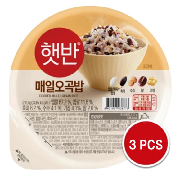 CJ Mikrowellengeeigneter Instant-Reis Hetban - Daily Multi Fünfkorn-Reis 210g (2 Optionen)