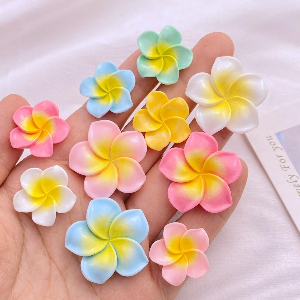 10 Stück Neue Niedliche Harz Mini Blumen Serie Flache Rückseite Teile Verzierungen Für Haarschleifen Zubehör