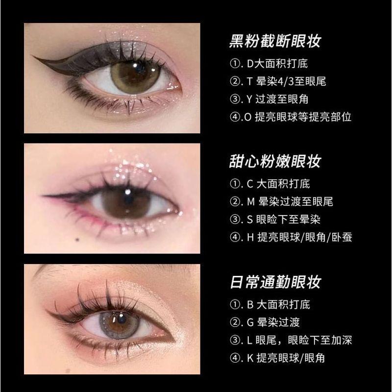 Biya - Y2K Mix and Match Lidschattenpalette mit 20 Farben - 2 Typen