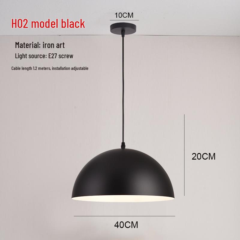Retro Industrial Pendant Light - Nordic Style for Dining and Office Spaces