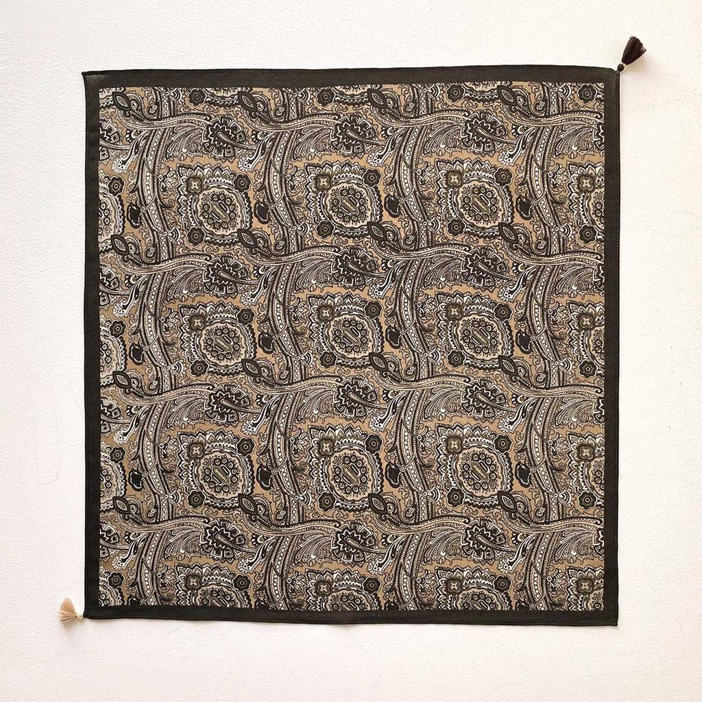 1116 Spring and Summer New Versatile Retro Paisley Cashew Flower Pendant Medium Square Towel Women's Neck Multi-functional Decoration
