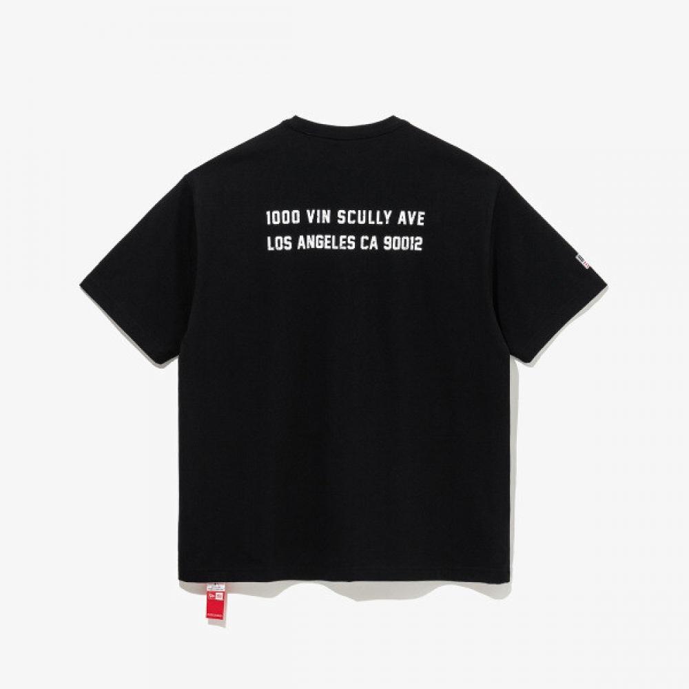 New Era Mlb La Dodgers ScripT T shirT bLack