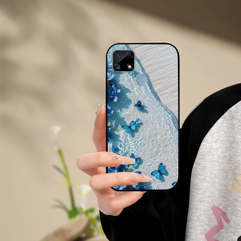 Silicone Phone Case For Realme C25s C25 Cover Painted Soft  For Realme C25 C25S C21 C21Y C25Y Phone Case RealmeC25s C 25 s Funda