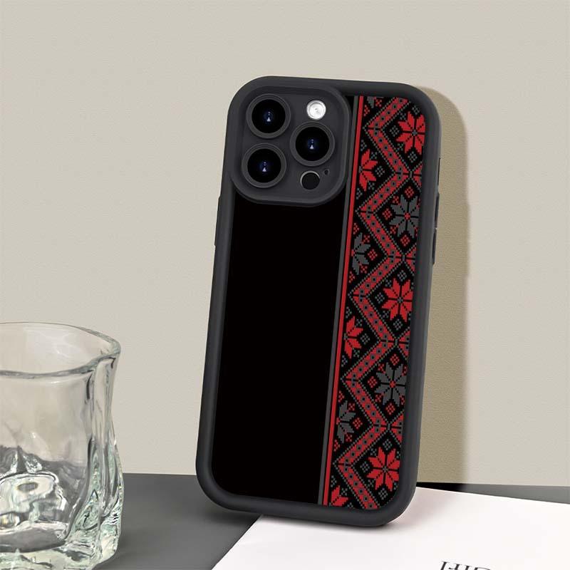 Retro style pattern phone case suitable for iPhone 17 16 15 14 13 12 11 Pro/Max/Plus anti drop and shockproof back cover