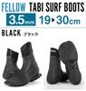FELLOW Surf Boots Thermal Waterproof Surf Shoes Split Toe Japanese Standard Kids Surfing SUP All Season Boots Wetsuit 29cm Black 3.5mm Men's Women's