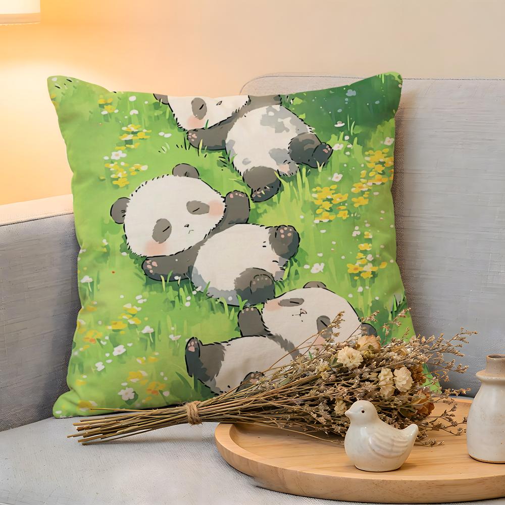 Cushion Cover  Linen  SkinFriendly Soft Decorative Case For Sofa Home Decor Cartoon Drawing Animal Pillow cover
