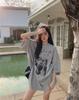 Unisex American Retro Loose-Fit Cotton T-Shirt, Plus Size, Short Sleeve, Summer Style for Couples
