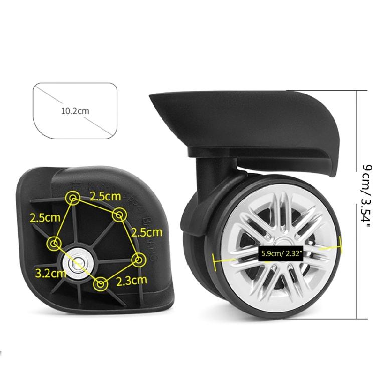 Replacement Luggage Box Wheels 360 Degree Spinner Repair Kit Heavy Duty Wheels
