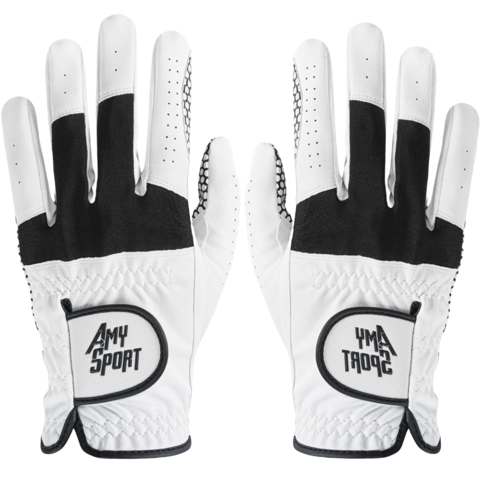 

Golf Microfiber Silicone Incredible Rain and Sweat NFH22 Size 23 Men s Gloves, 2-Pack, Leather, Grip, Grip, Soft, Stretchable, Breathable, білий