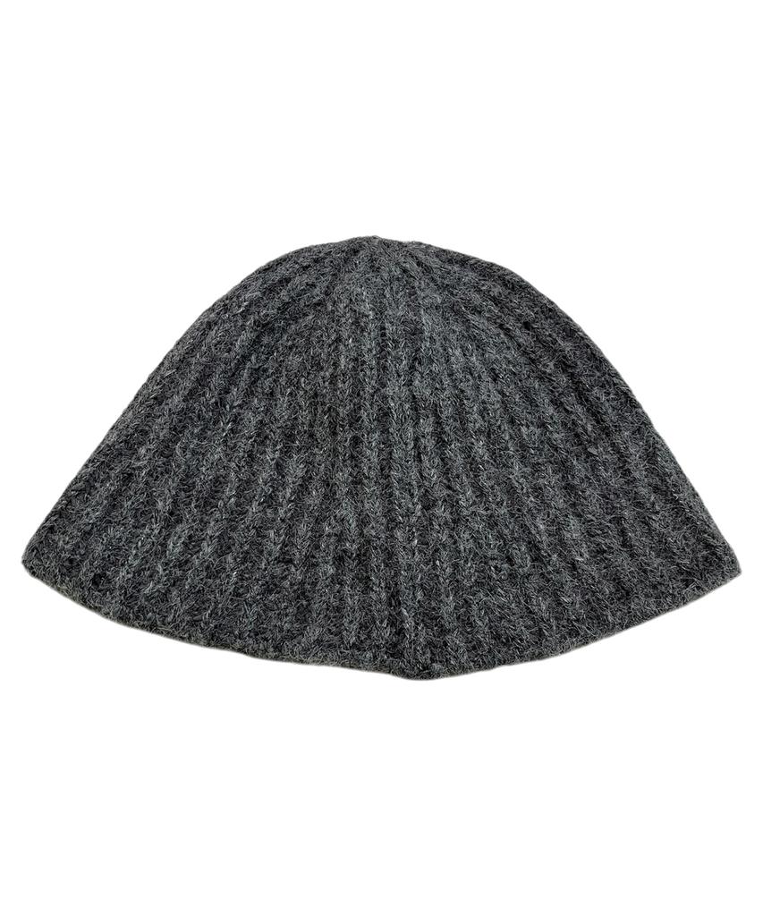 SK8ER ROCK Tone On Tone Cross Beanie ((Gray))