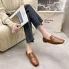 Fashion Ladies Footwear Slip-on Office Women's Flat Shoes Square Toe Comfortable and Elegant 2025 Summer Luxury Brand Promotion Vacation