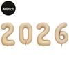 40Inch Big Foil Birthday Balloons Helium Number Balloon 2026Happy New Year Wedding Party Decorations Shower Large Figures Globos