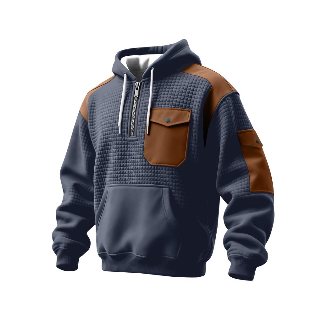 Sudadera con capucha de color para hombre Sudadera informal deportiva para hombre Talla grande