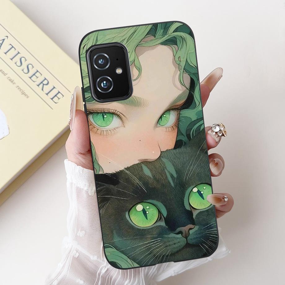 Per Custodia ASUS ZENFONE 8 ZS590KS Astronauta Drago Animali Cartoni Animati Stile Cool Silicone Morbido Copertura Nera per Telefono Per ASUS ZS590KS Borsa