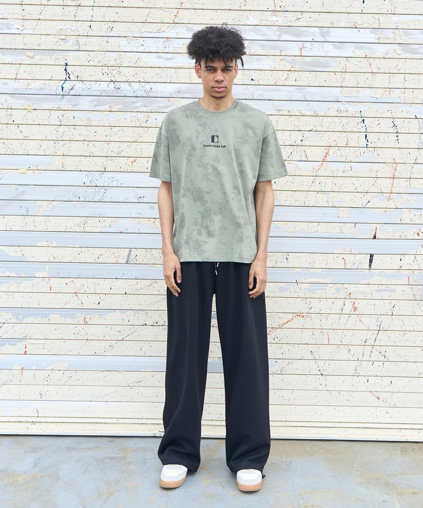CREAM SODA LAB Air Banding Wide String Pants Black