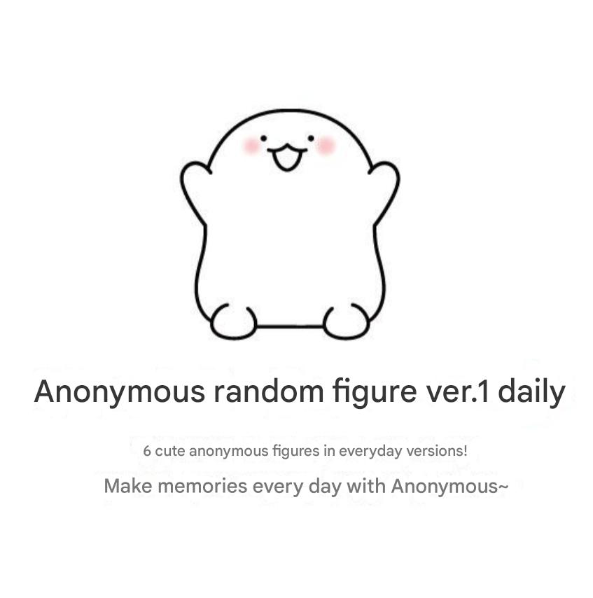 Anonymous Figure 6 Types Full Set [Cute Anonymous Mini Kidult Toy]