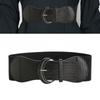 Ladies' Wide Elastic Waist Belt Waist Cincher Adjustable Waist Band with Hook Buckle for Casual and Special Occasion
