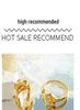 Retro Gold-Plated French Ring with White & Green Cubic Zirconia