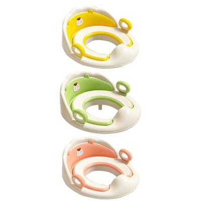 Leichter Kinder-Toilettensitz mit ergonomischem Griff, rutschfest, sichere Installation, Toilettenauflage für Kinder